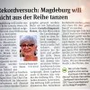 Rekordversuch: Magdeburg will nicht aus der Reihe tanzen